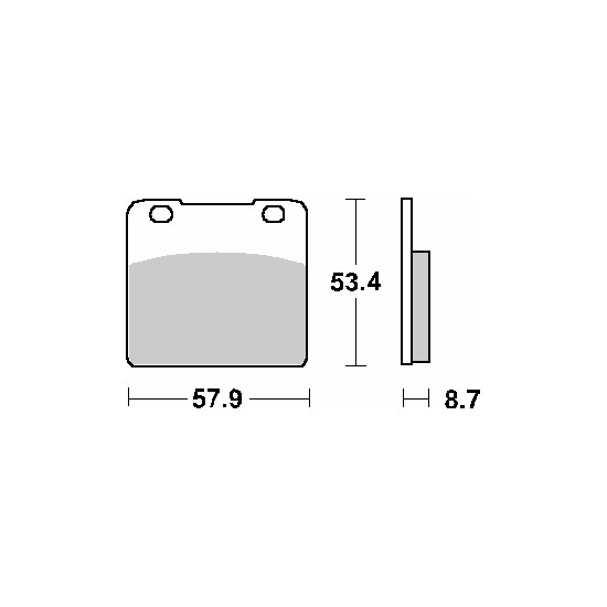 SBS brake pads KH103 STREET CERAMIC color black