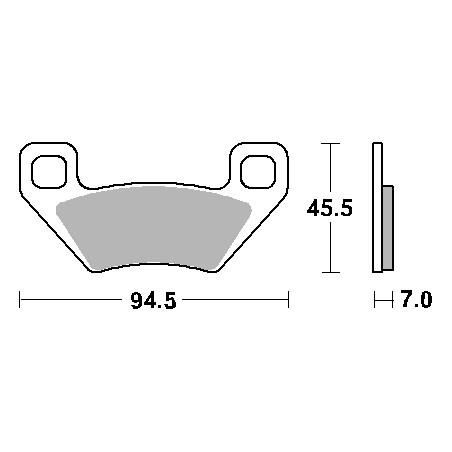 SBS brake pads KH395 OFF-ROAD SINTER gold color fits: ARCTIC CAT, KYMCO front-rear