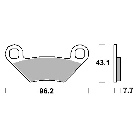 SBS brake pads KH475 OFF-ROAD SINTER gold color fits: POLARIS 500 / 550 / 850 / 1000 front-rear