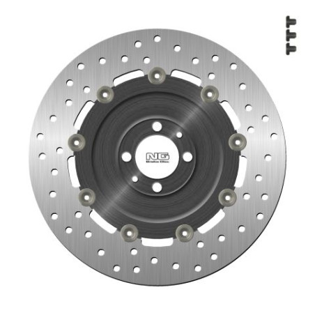 NG brake disc rear BMW K1200LT / R1200C / CL '97-09 (285X51,1X7mm) (4X12,8mm) floating (ALUMINUM CENTER)