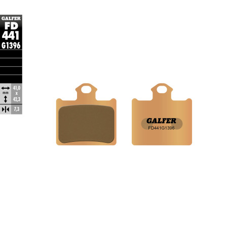 GALFER brake pads KH602 Metalic sinter (gold color) OFF ROAD KTM SX 85 11-13 rear