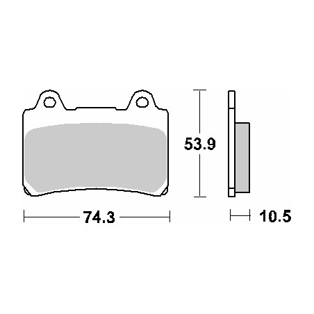 SBS stabdžių kaladėlės KH123 STREET CERAMIC spalva juoda tinka: YAMAHA XVZ 1300,1600,1700