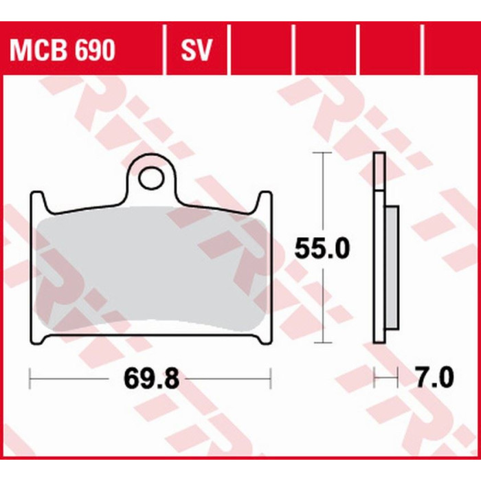 TRW LUCAS brake pads KH145 KH236 ORGANIC SUZUKI GSF 1200 96-00, RF 900 94-97 front