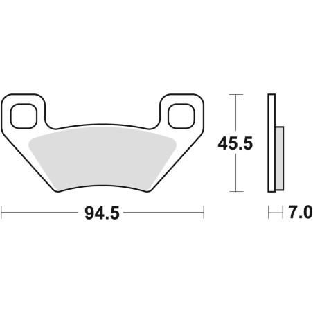 TRW LUCAS brake pads KH395 SINTER OFFROAD ARCTIC CAT ATV ​​300 10-, TRV 450 11-, TBX / TRV 500 05-, PROWLER 700 08-, TRV 1