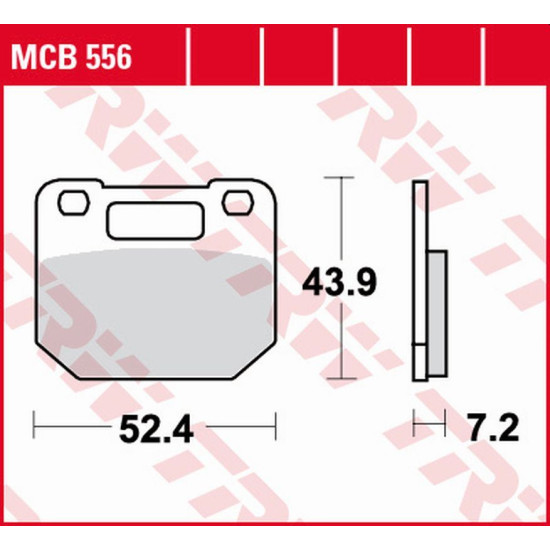 TRW LUCAS ZF brake pads KH110 ORGANIC SUZUKI RG 80 GAMMA '85-'96, RG 125 GAMMA '85-'90 front