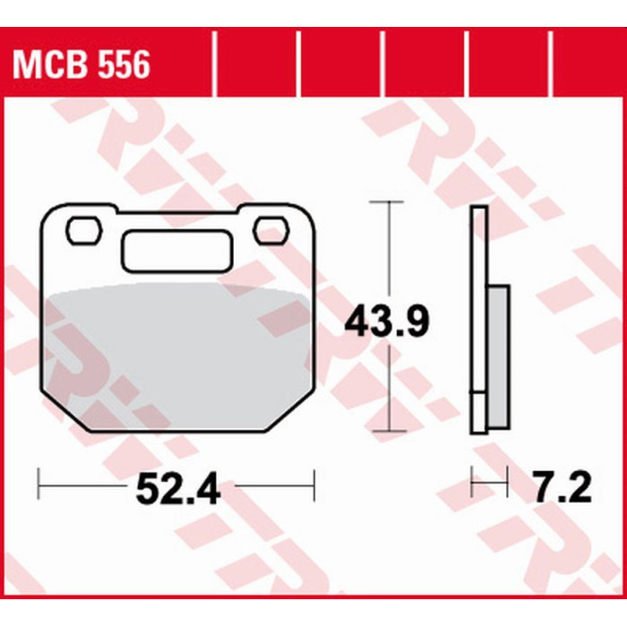 TRW LUCAS ZF brake pads KH110 ORGANIC SUZUKI RG 80 GAMMA '85-'96, RG 125 GAMMA '85-'90 front