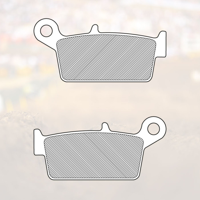 RENTHAL brake pads KH131 OFFROAD SINTER METAL (Metalic sinter) CRF rear