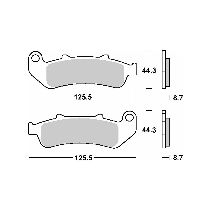 SBS brake pads KH189 STREET CERAMIC color black fits: CBR 1000 DUAL `93-97