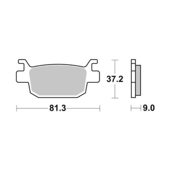 SBS brake pads KH415 HONDA FES, NSS, scooter