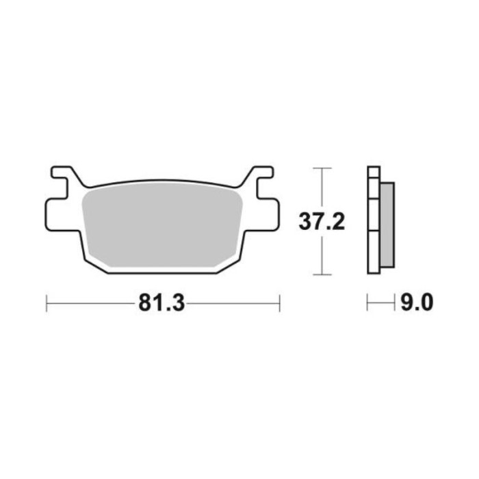 SBS brake pads KH415 HONDA FES, NSS, scooter