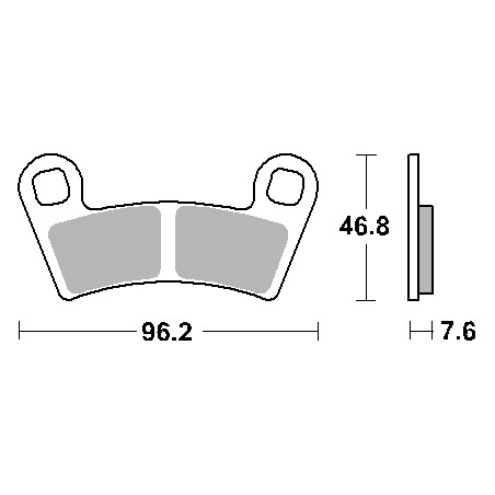 SBS stabdžių kaladėlės KH456 OFF-ROAD SINTER auksinės spalvos tinka: POLARIS 450 / 525 / 570 / 800 priekis