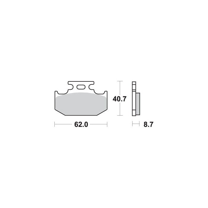 SBS brake pads KH152 OFF-ROAD SINTER gold color