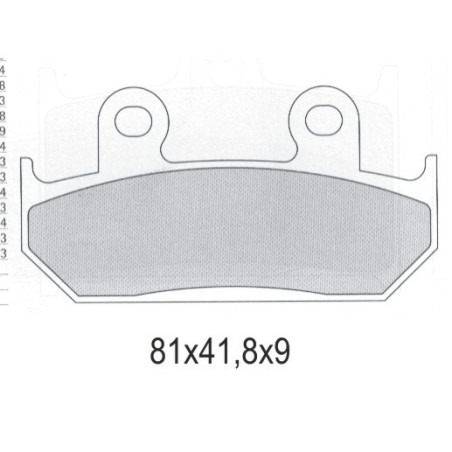 GALFER stabdžių kaladėlės KH121 / KH203 SEMI-METALLIC