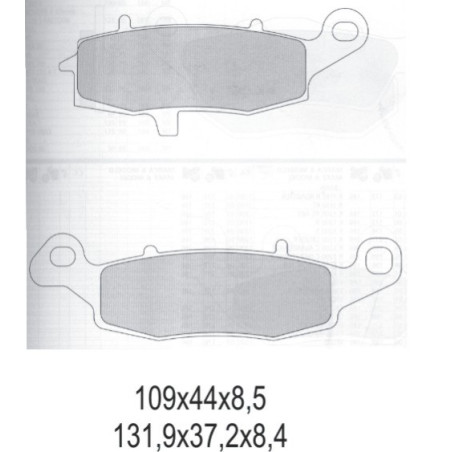 GALFER brake pads KH231 SEMI-METALLIC