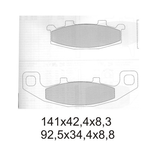 GALFER brake pads KH129 SEMI-METALLIC