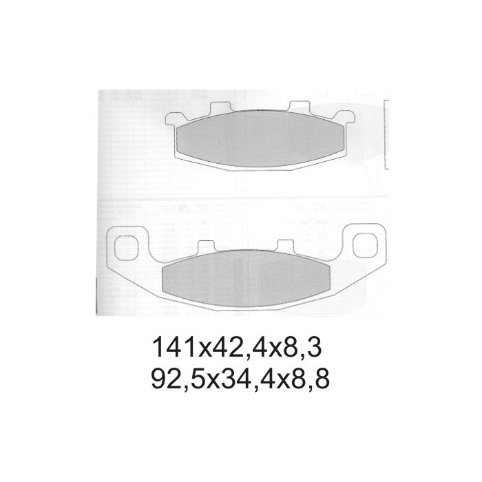 GALFER brake pads KH129 SEMI-METALLIC