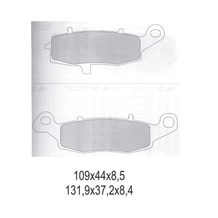 GALFER brake pads KH231 SEMI-METALLIC