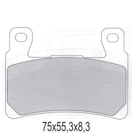 GALFER stabdžių kaladėlės KH265 / KH296 SEMI-METALLIC