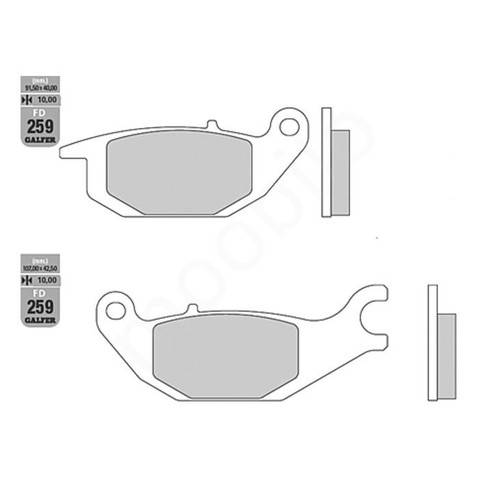 GALFER brake pads KH343 SEMI-METALLIC