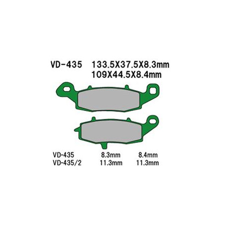 VESRAH stabdžių kaladėlės KH231 / KH259 (MADE IN JAPAN)