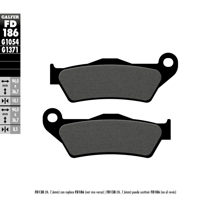 GALFER brake pads KH363 BMW rear