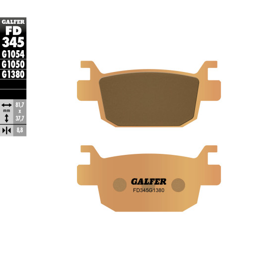 GALFER brake pads KH415 Metalic sinter (gold color) scooter