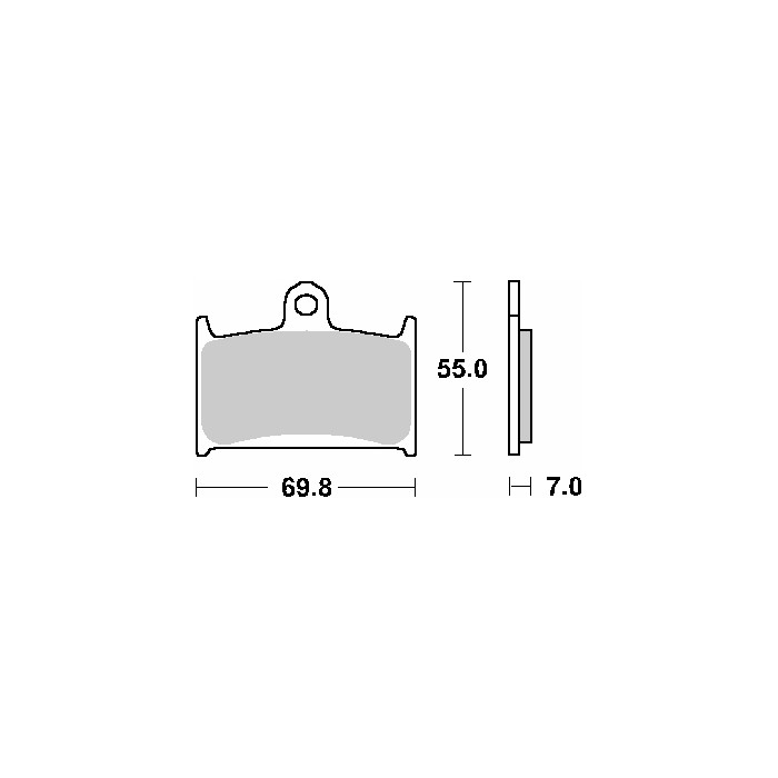SBS brake pads KH145 / KH236 STREET CERAMIC color black fits: YAMAHA RF900, SUZUKI GSF1200 `96-00