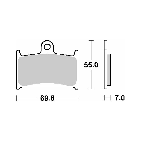 SBS stabdžių kaladėlės KH145 / KH236 STREET CERAMIC spalva juoda tinka: YAMAHA RF900, SUZUKI GSF1200 `96-00