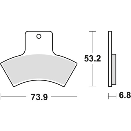 TRW LUCAS brake pads KH270 SINTER OFFROAD POLARIS SCRAMBLER / EXPLORER 400 98-02, SCRAMBLER 500 98-04, rear