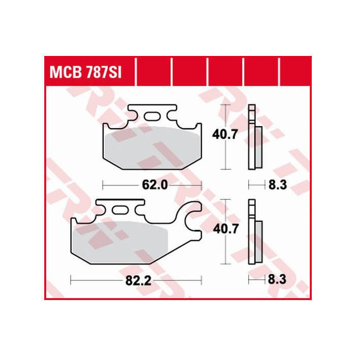 TRW LUCAS brake pads KH413 SINTER OFFROAD SUZUKI LTA / LTF 400 08-, LTA 450 06-12, LTA 500 09-, LTA 700 05-07, LTA 750 0