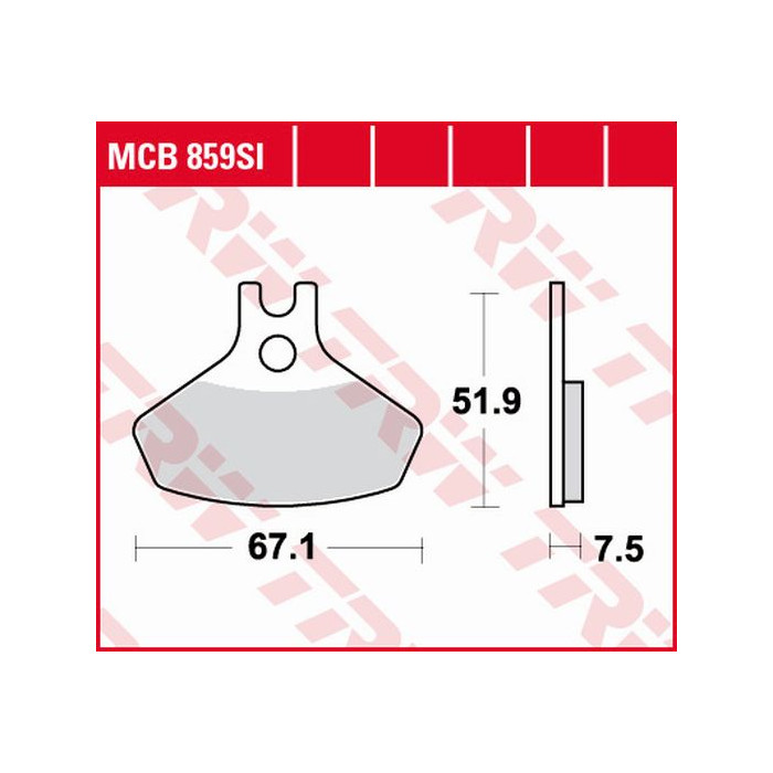 TRW LUCAS brake pads KH468 SINTER OFFROAD CAN-AM DS. 450 08-15, front