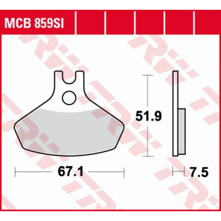 TRW LUCAS stabdžių kaladėlės KH468 SINTER OFFROAD CAN-AM DS. 450 08-15, priekis