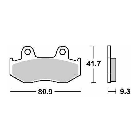 SBS brake pads KH323 OFF-ROAD SINTER gold color
