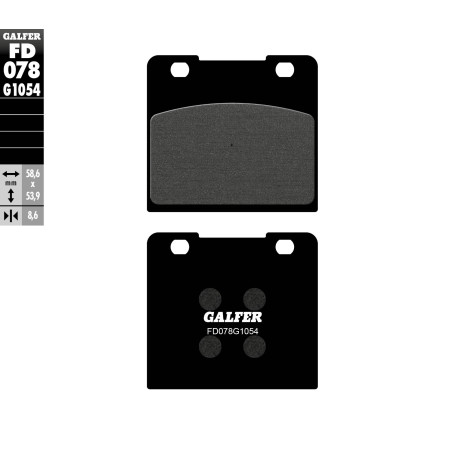 GALFER brake pads KH103 SEMI-METALLIC front SUZUKI VS750 / 800 / 1400 INTRUDER