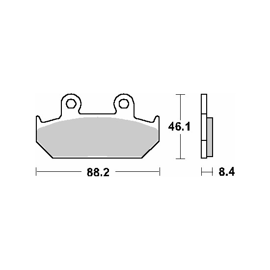 SBS brake pads KH124 STREET CERAMIC color black