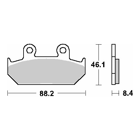 SBS brake pads KH124 STREET CERAMIC color black
