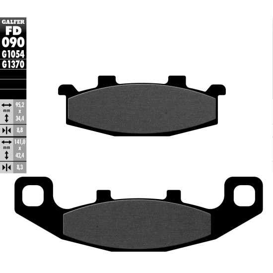 GALFER brake pads KH129 SEMI-METALLIC