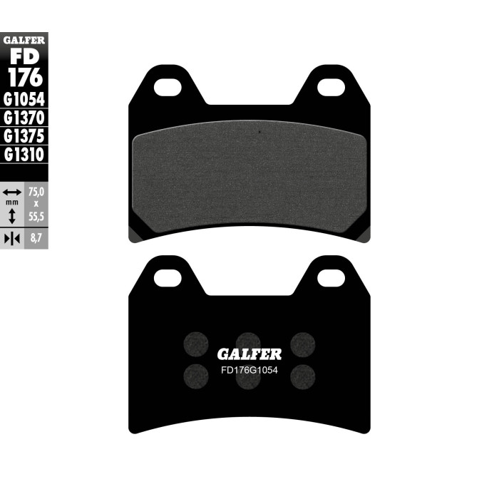 GALFER brake pads KH244 (BREMBO) SEMI-METALLIC