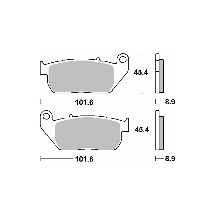 SBS brake pads KH381 STREET EXCEL SINTER gold color fits: HARLEY DAVIDSON ROADSTER / SPORTSTER 883 / 1200 front
