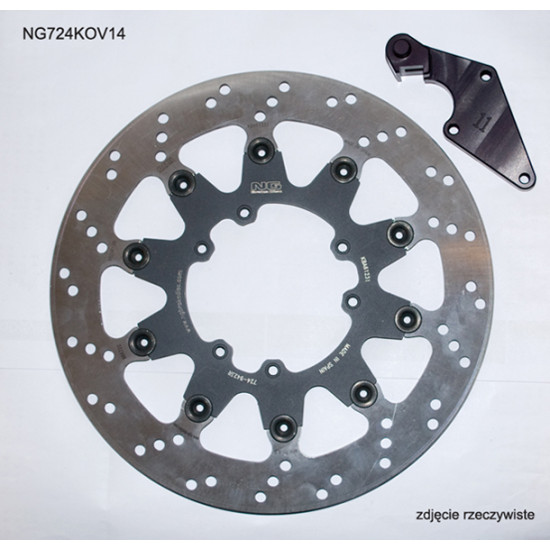 NG front brake disc with adapter OVERSIZE (320X101X5) HONDA CR 125 '04-'09, CRF 250R / X '04-'14, CRF 450R '04-'14, CRF