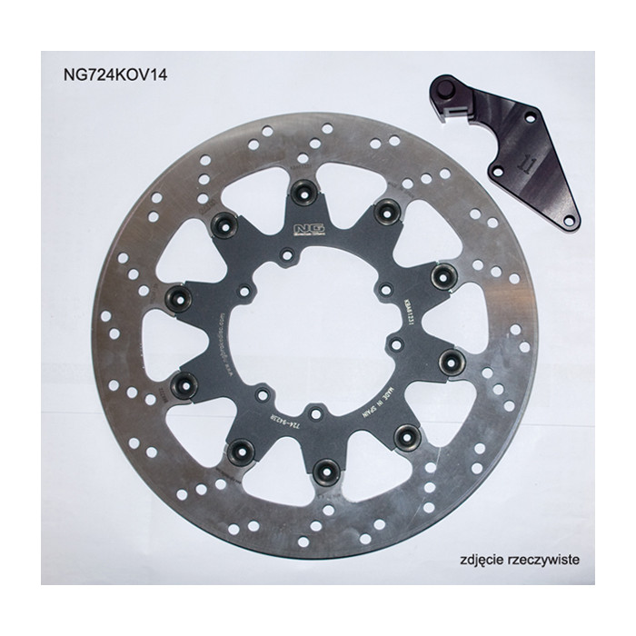 NG front brake disc with adapter OVERSIZE (320X101X5) HONDA CR 125 '04-'09, CRF 250R / X '04-'14, CRF 450R '04-'14, CRF