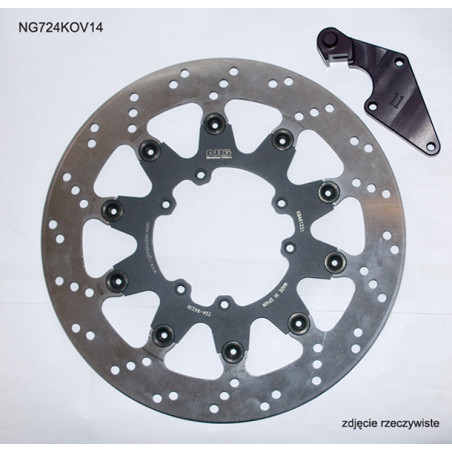 NG priekinis stabdžių diskas su adapteriu OVERSIZE (320X101X5) HONDA CR 125 '04-'09, CRF 250R / X '04-'14, CRF 450R '04-'14, CRF