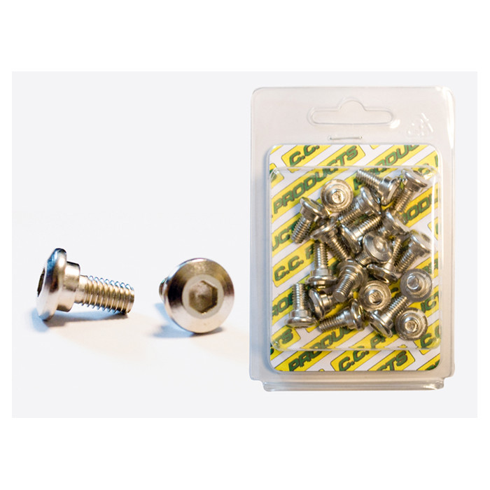 CC front brake disc bolts KAWASAKI KX / KXF (20pcs) M6, FLAT- ALLEN KEY, 10.9HRC (1083-16) (CC PRODUCTS)