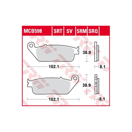 TRW LUCAS brake pads KH142 SINTER BMW C-EVOLUTION '14-, C 650 '11-, SUZUKI BURGMAN 650 '04-, front