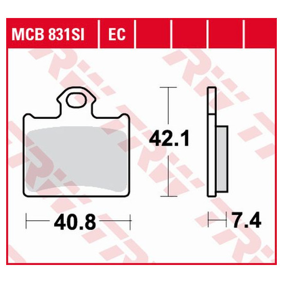 TRW LUCAS brake pads KH602 SINTER OFFROAD KTM E-SM FREERIDE ELECTRIC 14-, SX 85 11-, 250 FREERIDE 14-, 350 FREERIDE 12-1