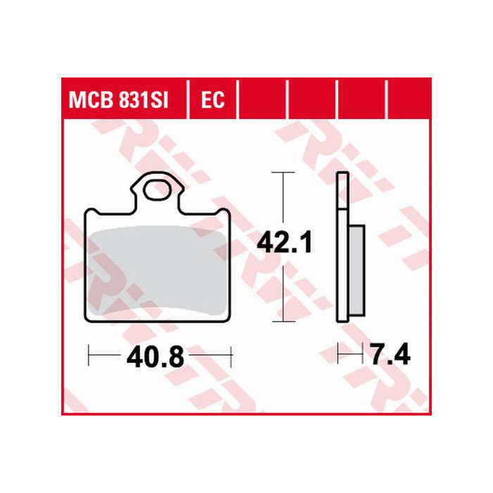 TRW LUCAS brake pads KH602 SINTER OFFROAD KTM E-SM FREERIDE ELECTRIC 14-, SX 85 11-, 250 FREERIDE 14-, 350 FREERIDE 12-1