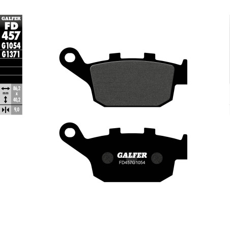GALFER brake pads KH496 rear HONDA CBR 250 10-13, SUZUKI SVF 650 GLADIUS '09-, Z750 / 800 / 900