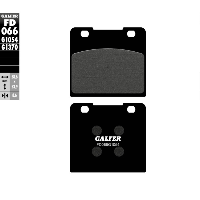 GALFER brake pads KH103 SUZUKI, SEMI-METALLIC, front SUZUKI VS600 / 750 / 800 / 1400 / 1500 INTRUDER