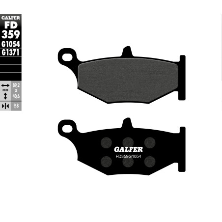 GALFER brake pads KH419 SUZUKI GSR / GSXR / GSX rear SEMI-METALLIC