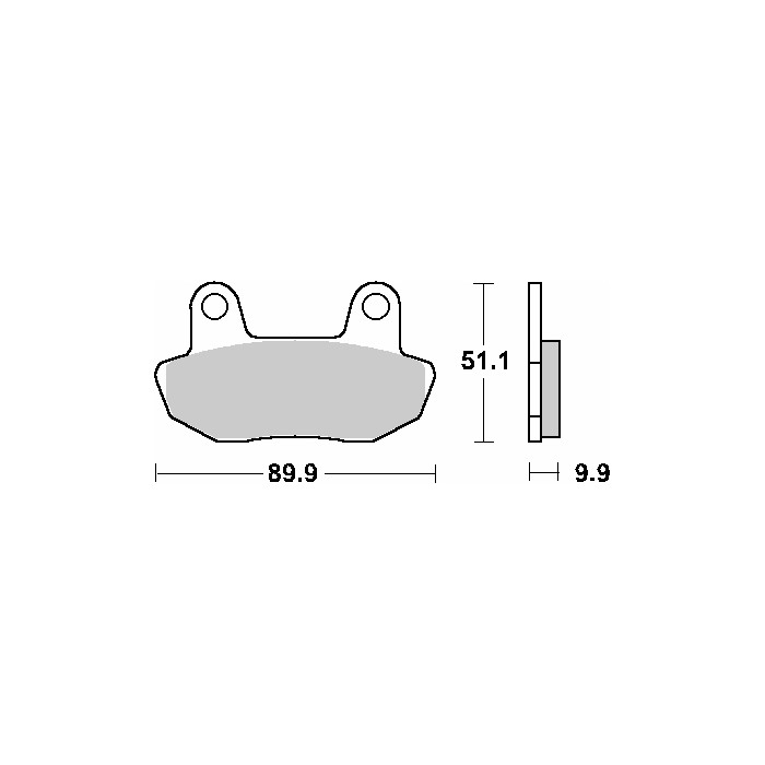 SBS brake pads KH90 STREET CERAMIC color black